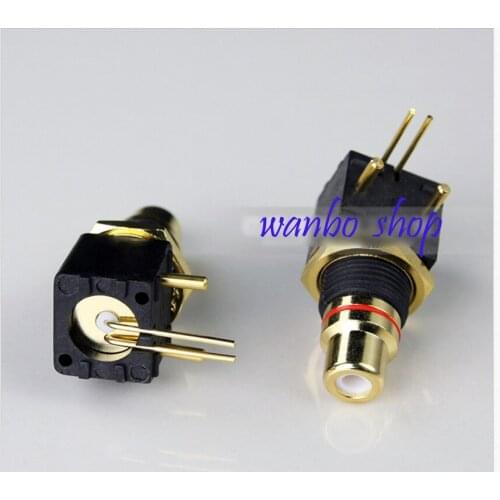 P-002 Taiwan GIGABAD plate welding BNC turntable DAC decoder digital coaxial input and output PCB special copper RCA socket