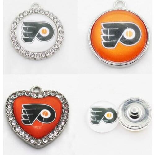 Ice Hockey Sport Philadelphia Charms Flyers Dangle Charms Mix Style DIY Pendant Bracelet Necklace Earrings Jewelry Accessories