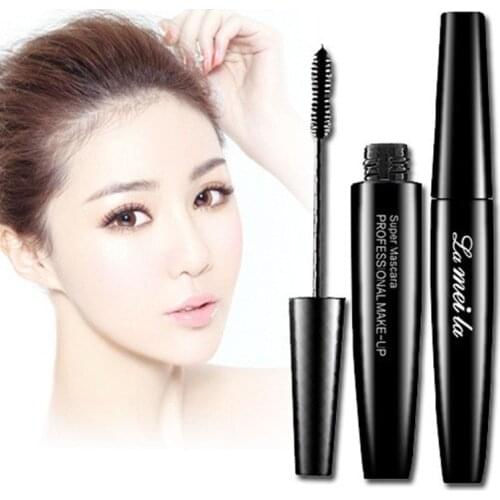 Professional Brand Makeup 3d Black Mascara Fiber Silicon Brush Head Eyelash Extensions Thick Curling Waterproof Cosmetics Eyes