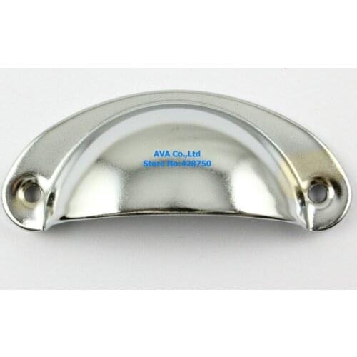 20 Pieces Silver Furniture Handle Cabinet Knob Jewelry Box Handle Shell Knob Drawer Pull / 82x35mm