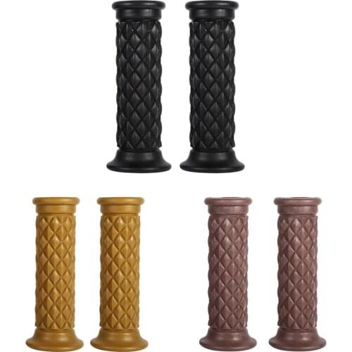 Motorcycle Handlebars 1 Pair of 7/8" 22mm Universal Rubber Motorcycle Handlebar Hand Grips Bar End Hot