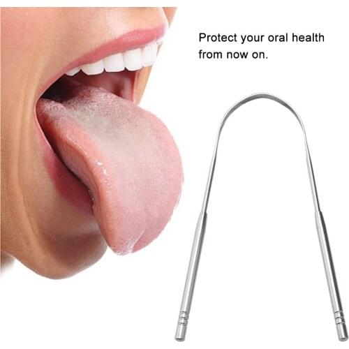 2Packs Tongue Scraper Cleaner Reusable Stainless Steel Tongue Scraper for Adults Kids Tools