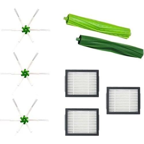Main Side Brush Filter Cleaning Replacement Brushes for iRobot E5 E6 i7 i7+ Vacuum Cleaner Accessories