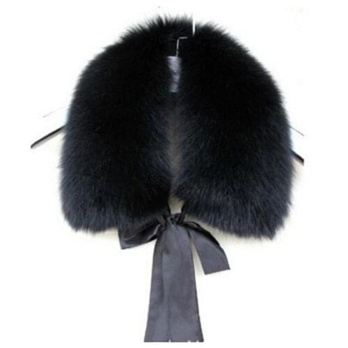 Waledise Winter womens imitation fur imitation rabbit false collar warm wool new faux raccoon winter jacket hood detachable