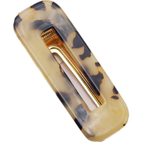 1 Pair Women Acrylic Hair Clips Hairpins Fashion Leopard Print Waterdrop Barrettes Girls Hairgrips Hair Accessories