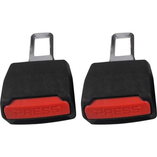 2x Universal Car Safety Seatbelt Buckle Plug Extender Clasp Replacement Clip Extension Belt Buckle