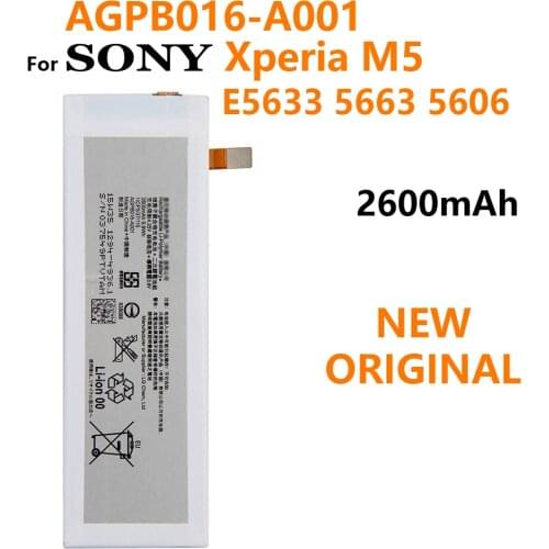 2600mAh AGPB016-A001 Replacement Battery For Sony Xperia M5 E5603 E5606 E5653 E5633 E5643 E5663 E5603 E5606 NEW STOCK batteria