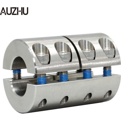 AUZHU CLC -Stainless Steel Couplings,Separate Type Bolt Fixed Shaft Joint,High Torque Precision Connector,Extended Servo Clamp