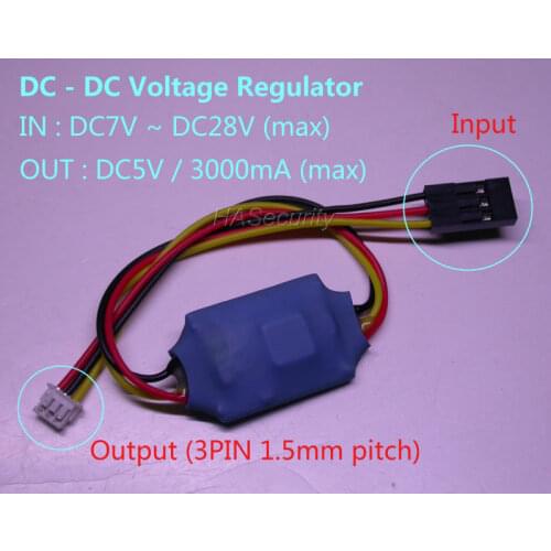 DC - DC Voltage Regulator DC7V ~ DC28V input / output DC5V , 3A (max) for CCTV camera FPV Drone RC Quadcopter Photography