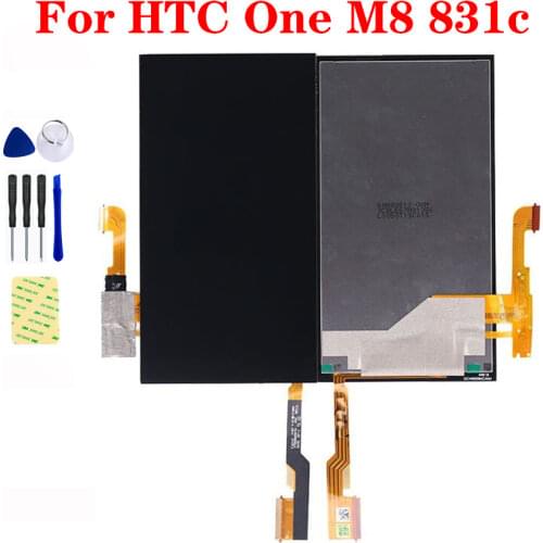 Black Touch Screen Digitizer Sensor Glass Lens + LCD Display Monitor Panel Assembly With Frame For HTC One M8