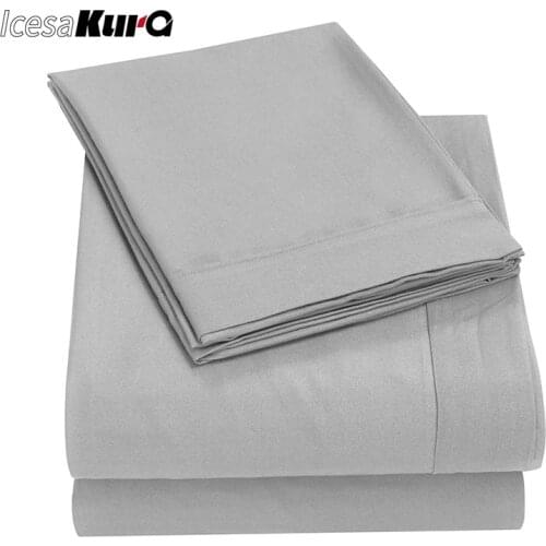 Home Textiles Plain Bed Sheet Set Sheet & Pillowcase Sets Fitted Sheet Full Sheet Sets Queen Size Hotel Luxury Bed Sheets