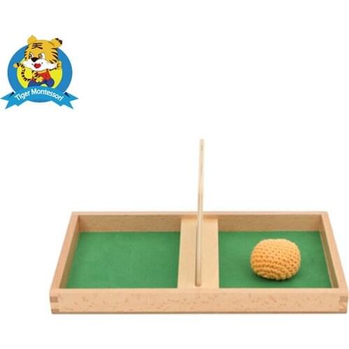 Montessori Imbucare Board With Knit Ball toy