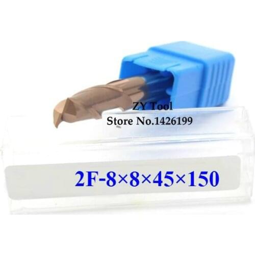 1PCS HRC60 Extend carbide alloy Milling cutter 2flute 2F-8*8*45*150L, tungsten steel milling cutter,CNC milling tools machine
