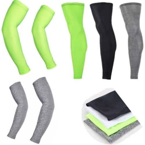 Men Women UV Protection MTB Bike Bicycle Cycling Arm Warmers And Leg Warmers Sports Running Sun Arm Sleeves Leggings