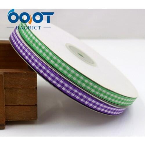 Cotton plaid ribbon 1/4'' 6mm , 50 yards , DIY handmade materials , Clothing accessories accessories headdress Gift packaging