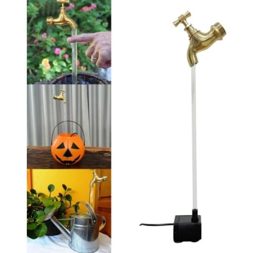 Courtyard Art Decoration Invisible Flowing Watering Fountain Magic Fountain Suit Pumpkin Model Spout Landscape Home Garden