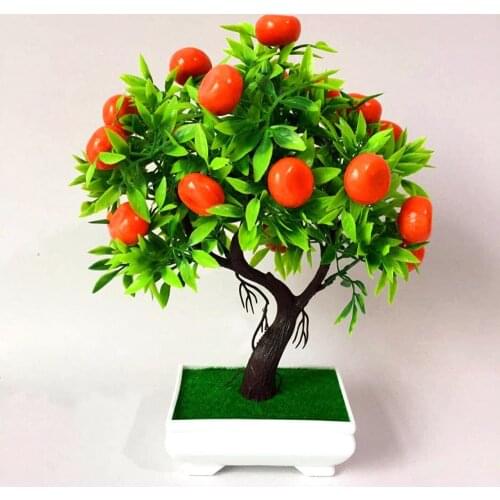 Simulation Orange Tree Plastic Handmade Artificial Artificial Flowers Artificial Orange Tree Lifelike Lightweight Fake Plant