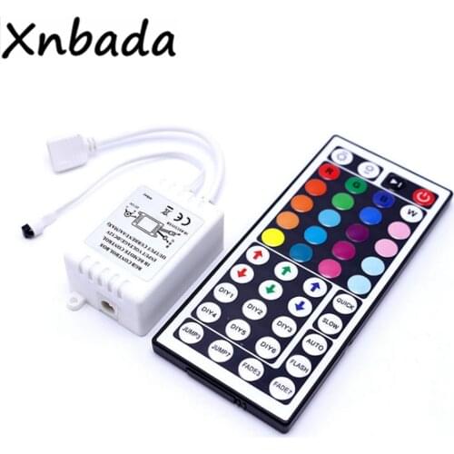 RGB Led Controller With 44Keys IR Remote Led Controller For 3528 5050 RGB Led Strip Tape Lighting DC12V 6A