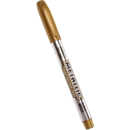 DIY Metal Waterproof Permanent Paint Marker Pens Gold And For Drawing Craftwork Pens School Supplies Silver Marker Q3Q0