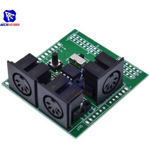 MIDI Shield Musical Breakout Board Instrument Digital Interface Adapter Plate for Arduino Adapter Board Module