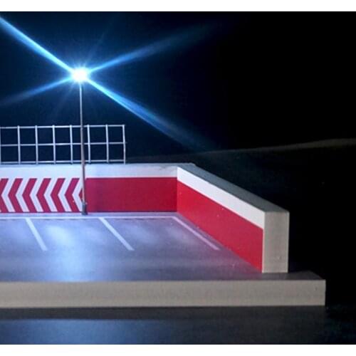 Diorama 1/64 Model Car LED Lighting Display Parking Lot Scenery Vehicle Garage