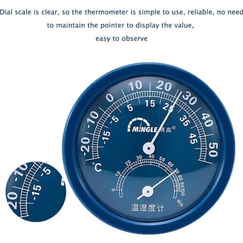 Indoor Desktop Hygrometer Rotating Projection Digital Clock Durable Safe Wall-mounted Temperature Humidity Meter