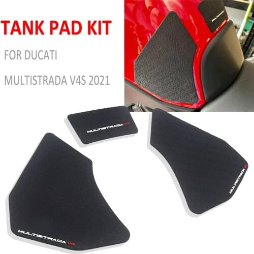 FOR DUCATI Multistrada V4 S V4S 2021 NEW Motorcycle Waterproof Non-slip Side Fuel Tank Pad Stickers Rubber Stickers