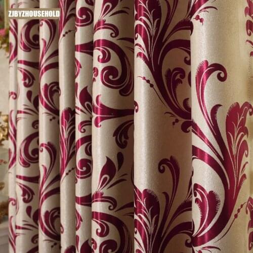 New Curtains For Dining Living Bedroom Room High-class european-stylefaux suede window shade customization beautiful