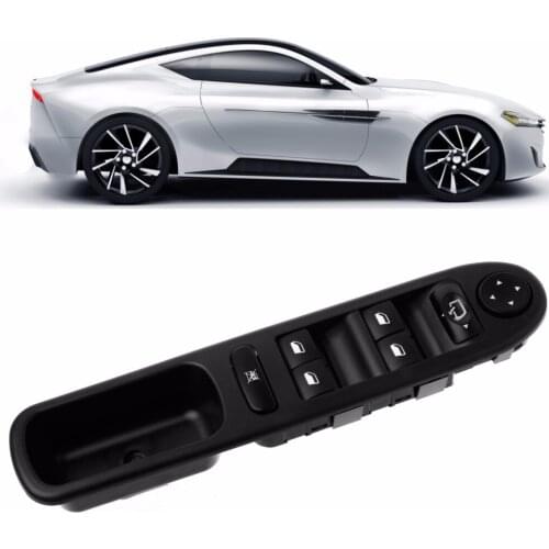 OOTDTY New 9 Pins 7 buttons Electric Car Left Front Door Switch Window Control Riser For Peugeot 307 307CC 307SW 2000-2007