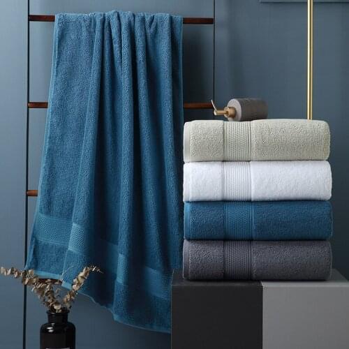 Luxury Brands Cotton Bath Towel 4 Colors 80*160cm Absorbent Towel For Home Hotel Bathroom Towels Microfiber Solid Bath Towel
