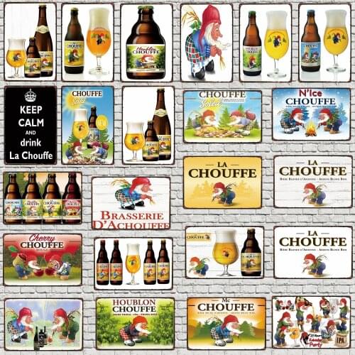 Belgian Beer Metal Sign Shabby Chic Drinking Poster Wall Home Restaurant Music Bar Art Man Cave Decoration 30X20CM DU-4886A