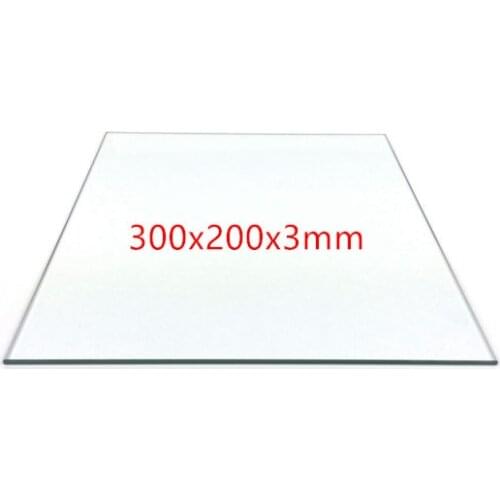 Borosilicate Glass Print Surface 300x200mm RepRap 3D Printer Prusa i3 Upgrade CraftBot XL 3D Printer