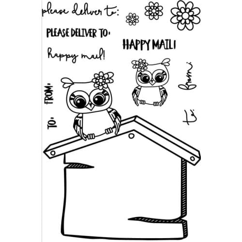 Owl Transparent Clear Silicone Stamp/Seal for DIY scrapbooking/photo album Decorative clear stamp A1311