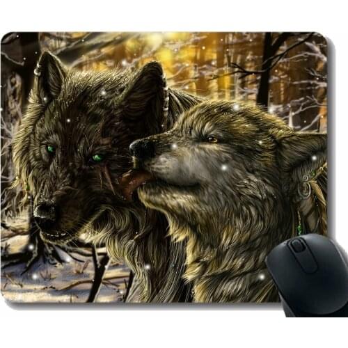 Rectangle Mouse Pad,Dark werewolf tactical Gaming Mousepad Mat