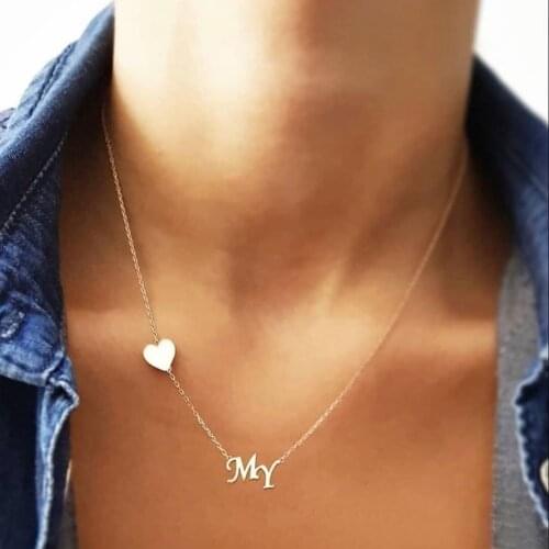 SPECIAL DAY GIFT FOR PERSONAL LETTER SILVER NECKLACE