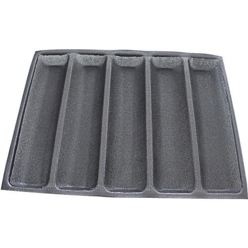 Silicone Bread Form Baguette Form French Bread Nonstick Baguette Baking Pan 5 Cavities