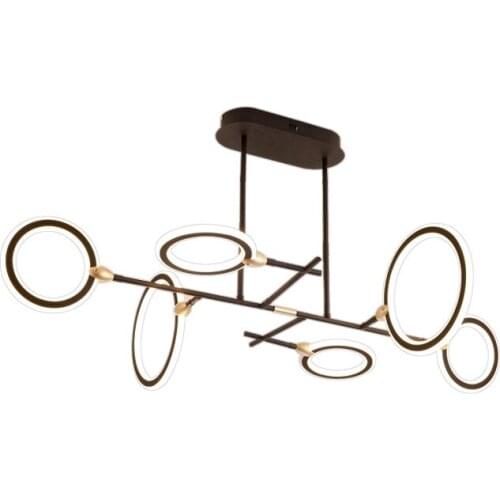 Nordic Living Room Chandelier Creative LED Dining Room Light Simple Modern Bedroom Pendant Lamps 350° Rotation Of Lamp Head