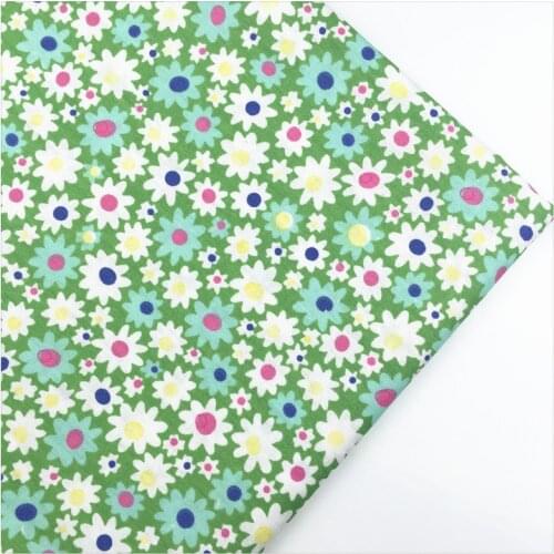 Diy Handmade Curtain Cloth Home Textile Material Sewing Craft Tissue 100% Twill Floral Print Cotton Fabric Patchwork Syunss