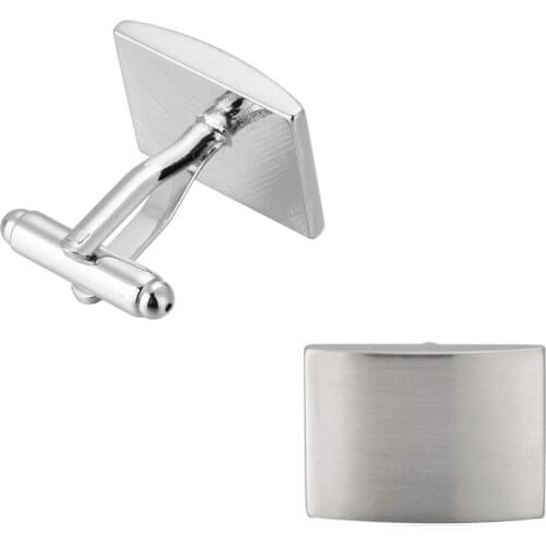 High-quality French Shirt Laser Engraving Men Jewelry Unique Wedding Groom Men Cuff Links Business Sliver Cufflinks For Mens