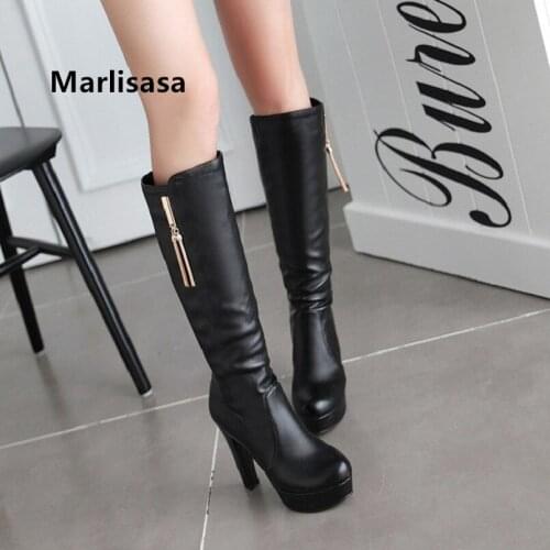 Ladies Fashion Sweet Black Knee High Long Boots Women Cute Comfortable Autumn White Boots Winter Boots Frauen Stiefel G2311