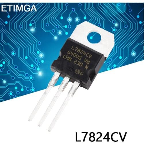 10PCS/LOT L7824CV TO220 L7824 TO-220 7824 LM7824 MC7824 new and original IC