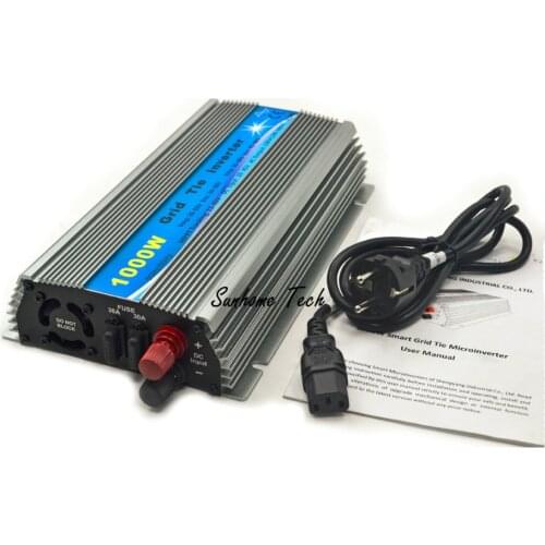 1000W solar Grid Tie Micro Inverter, Pure Sine Wave solar grid tie nverter 20-45V DC to AC 120/230V for 24V /36V PV panels