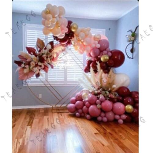 162pcs Latex Balloons Garland Arch Kit Chrome Gold Wedding Party Valentines Day Decorations Ballon Baby Shower Girl Favor Decor