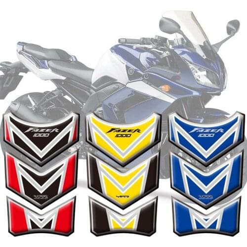 3D Motorcycle Fishbone Protective Decals Tank Pad Protector Decal Sticker Case Tankp Stickers For Yamaha Fazer 1000 FZS 2001-05