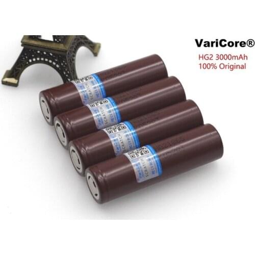 4 pcs. Varicore original HG2 3000 mAh Rechargeable batteries Electronic special batteries high-discharge power, 30A high current