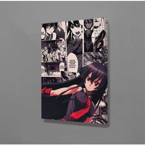 Akame ga kill Anime Canvas Home Decor Manga Prints Dorm Living Room Bedroom Painting Wall Art Decoration Poster