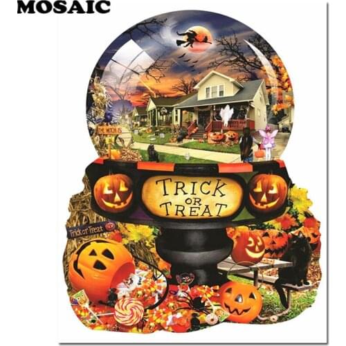 Diy Diamond Painting Halloween cartoon ball Full Square round Drill Cross Stitch Diamond Embroidery Rhinestones Beaded Painting