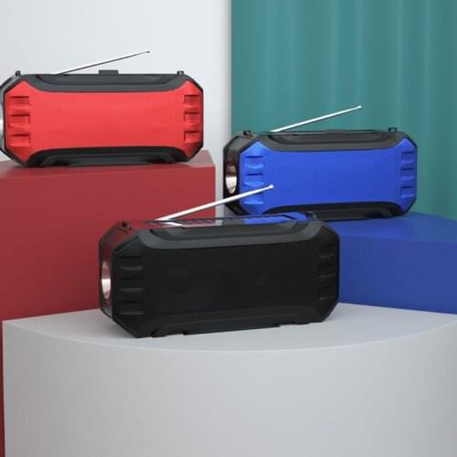 Wireless Speaker Dustproof Micro USB Rechargeable Li-Battery Solar Charging N0PB