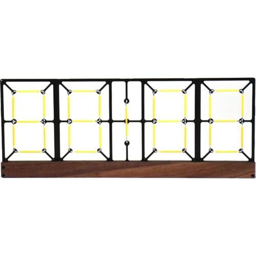 Imitation Lights Digital Clock Glow Clock Clock Fluorescent Clock Semi-Finished Kit Adjustable Brightness with Remote Control