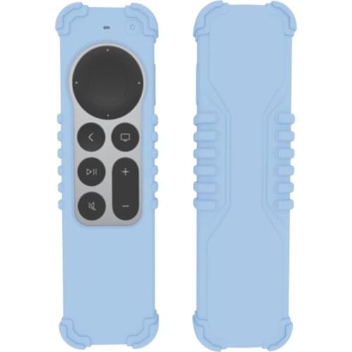 For Apple TV 4K Siri Remote 2021 pure clour Anti-Slip Protective Soft Shockproof Cover All-inclusive Drop-proof Accessories